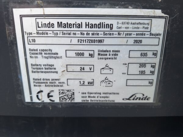 Linde 303 cm BJ 2020 Stapelaar - Afbeelding 9