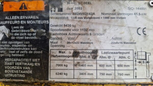 Hyster 7 tons Spacesaver in originele staat - Afbeelding 15