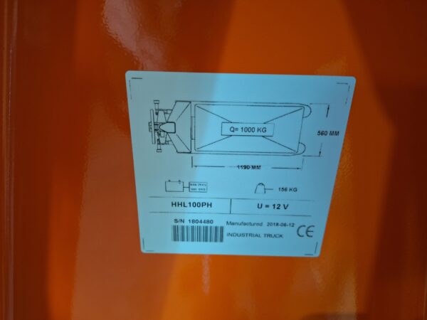 Toyota 80 cm hoog heffende palletwagen - Afbeelding 8