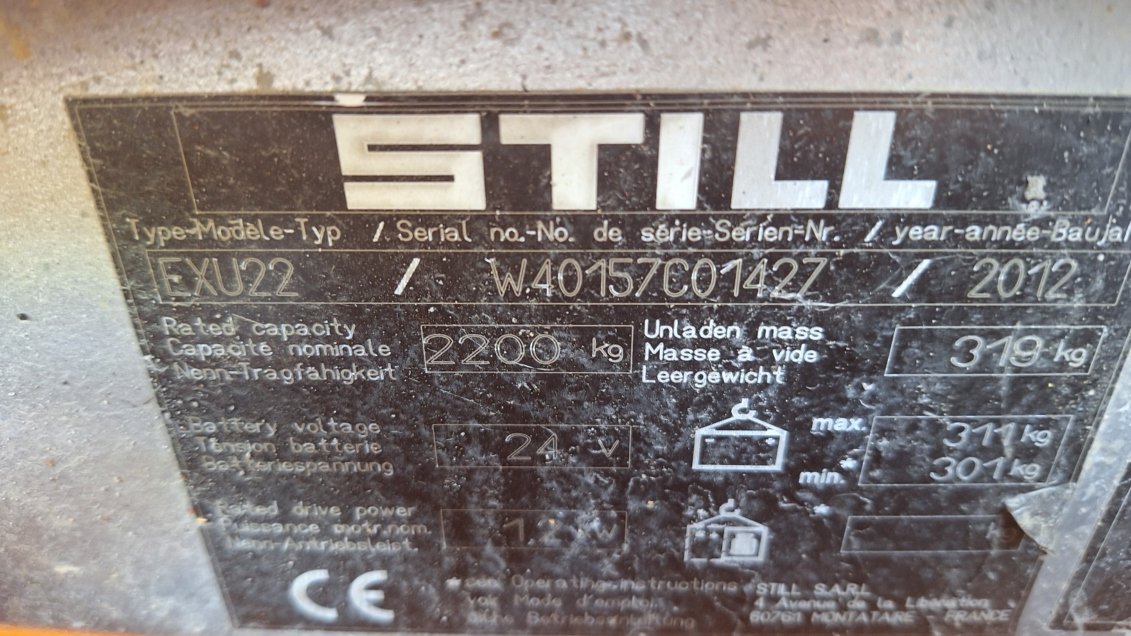 Still palletwagen 2200 kg met 510 uurtjes! - Afbeelding 9