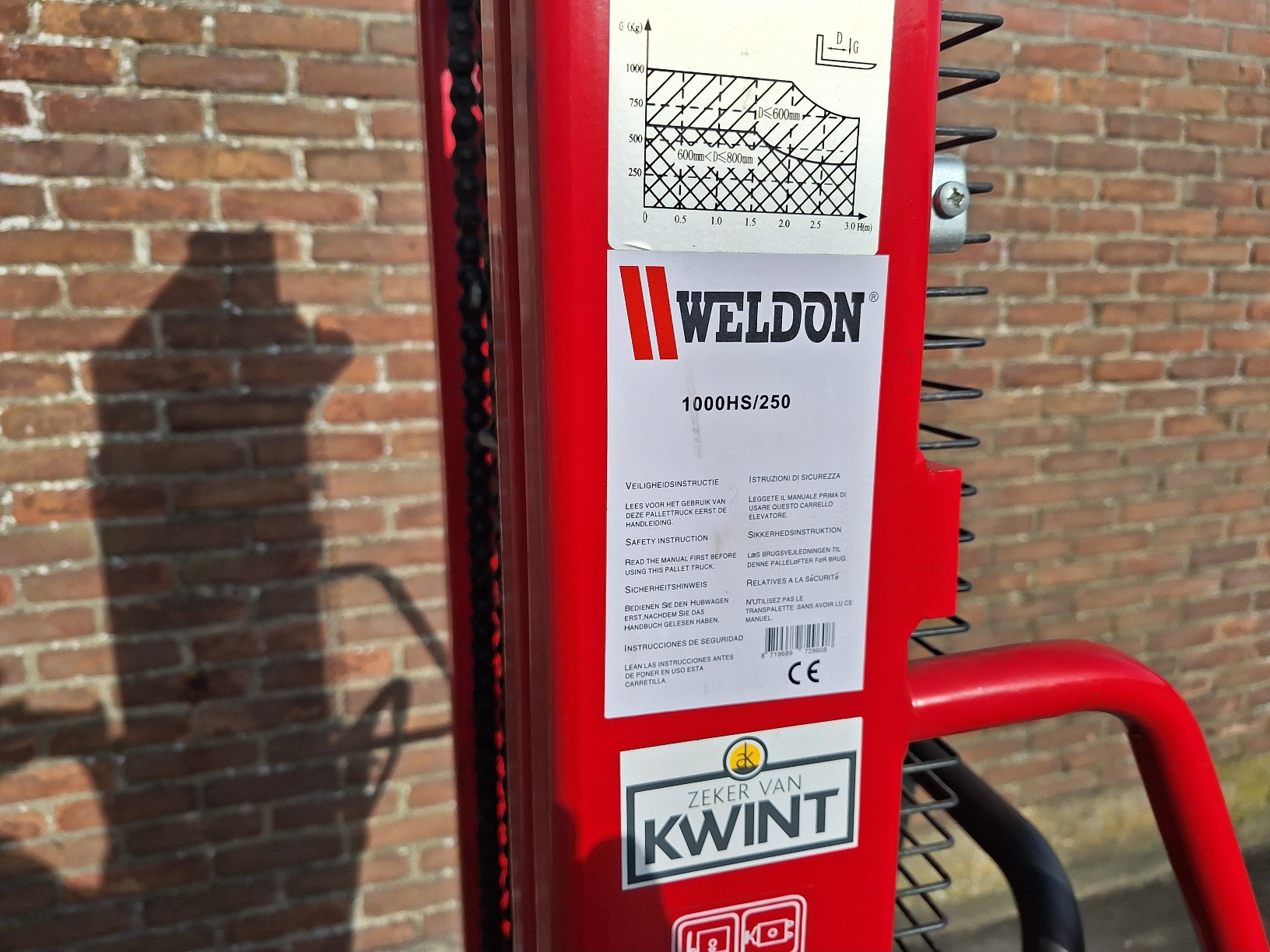 Weldon Handstapelaar als nieuw BJ 2021 - Afbeelding 5