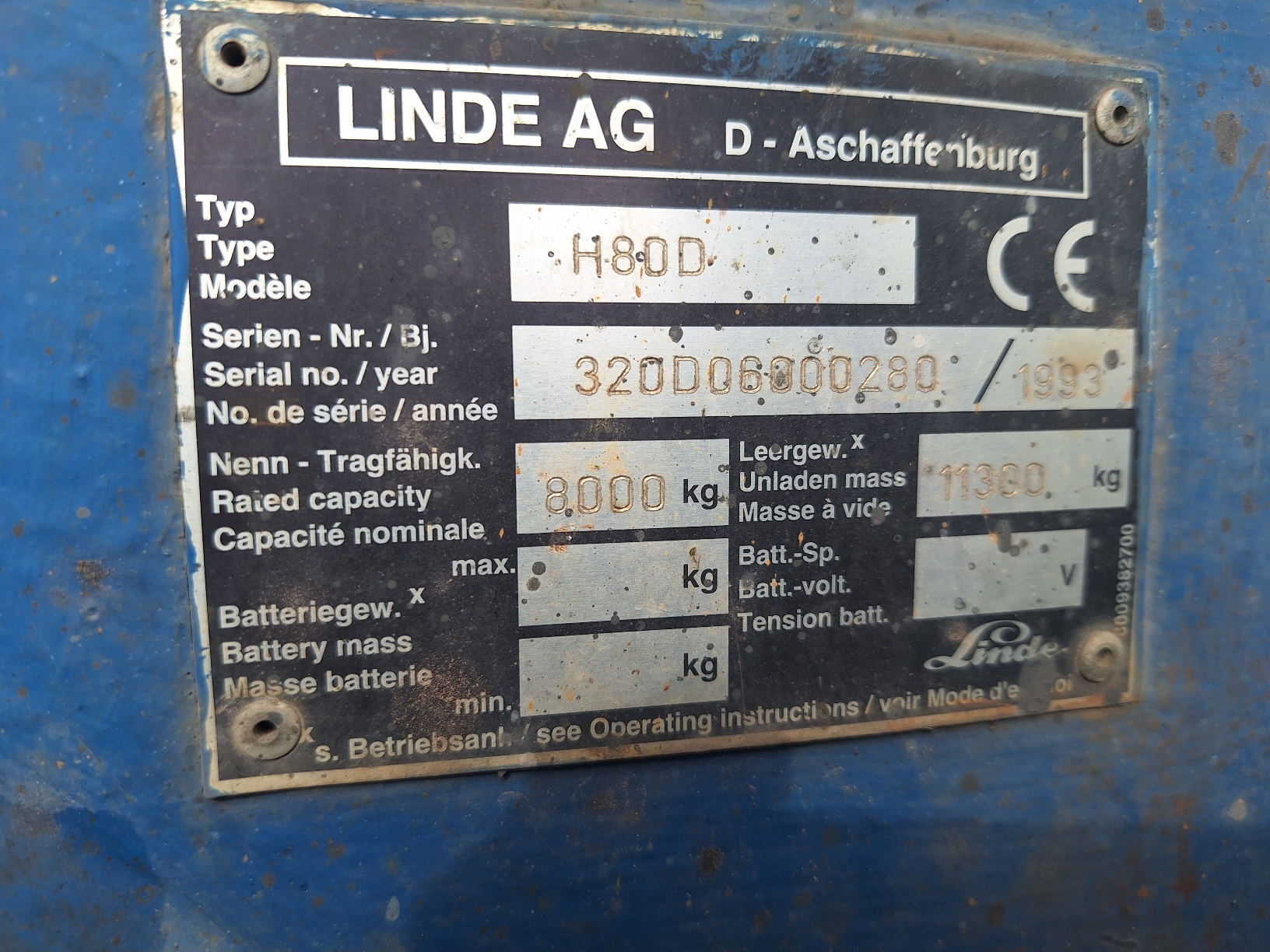 Linde H80 Deutz Diesel - Afbeelding 6